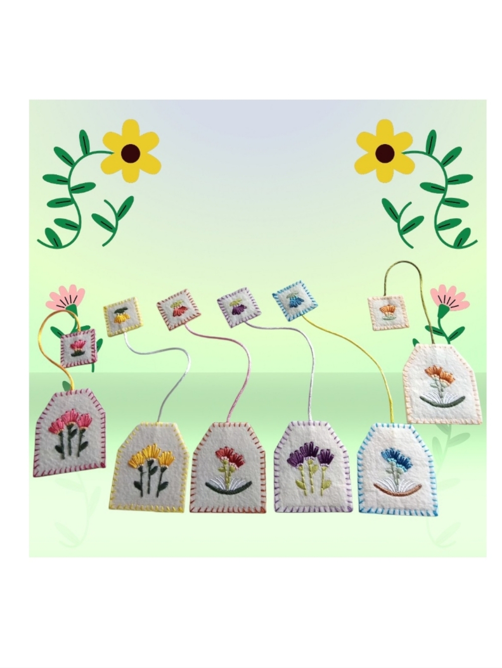 Tea Bags Bookmarks